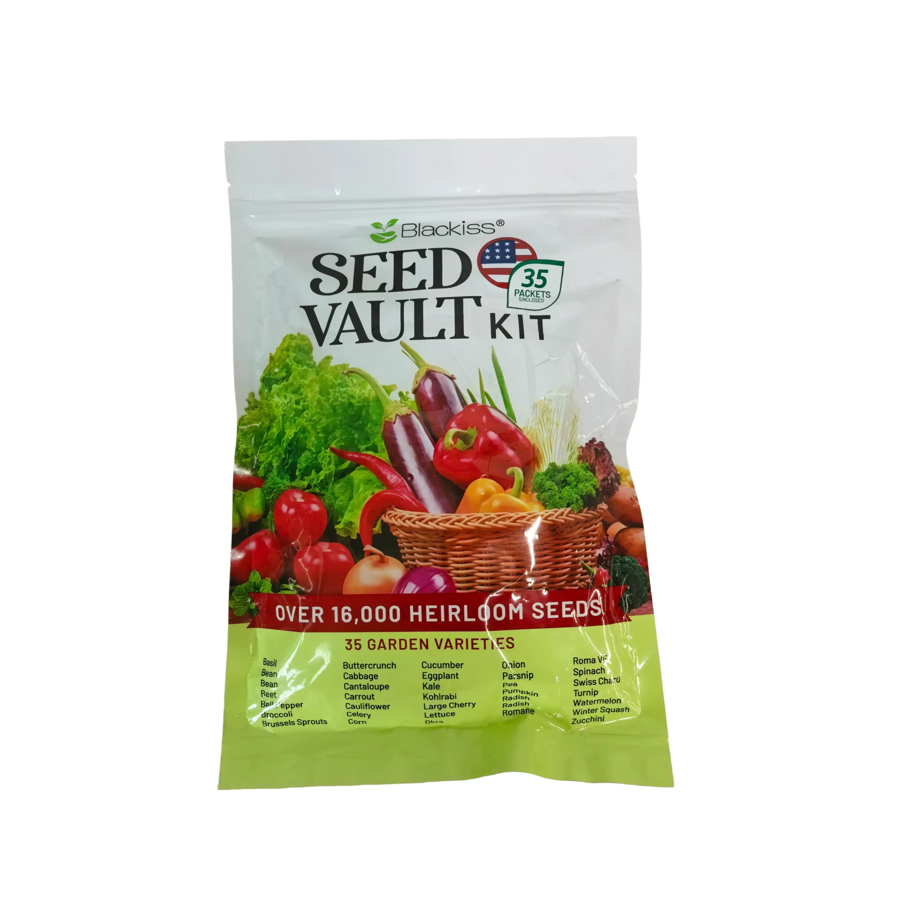 35 Varieties Heirloom Vegetable & Fruit Seed Vault Kit | 16000+ Non-GMO Garden Seeds, Easy to Grow Survival Gardening Seeds for Beginner Gardeners, Home Backyard, Container & Outdoor Planting