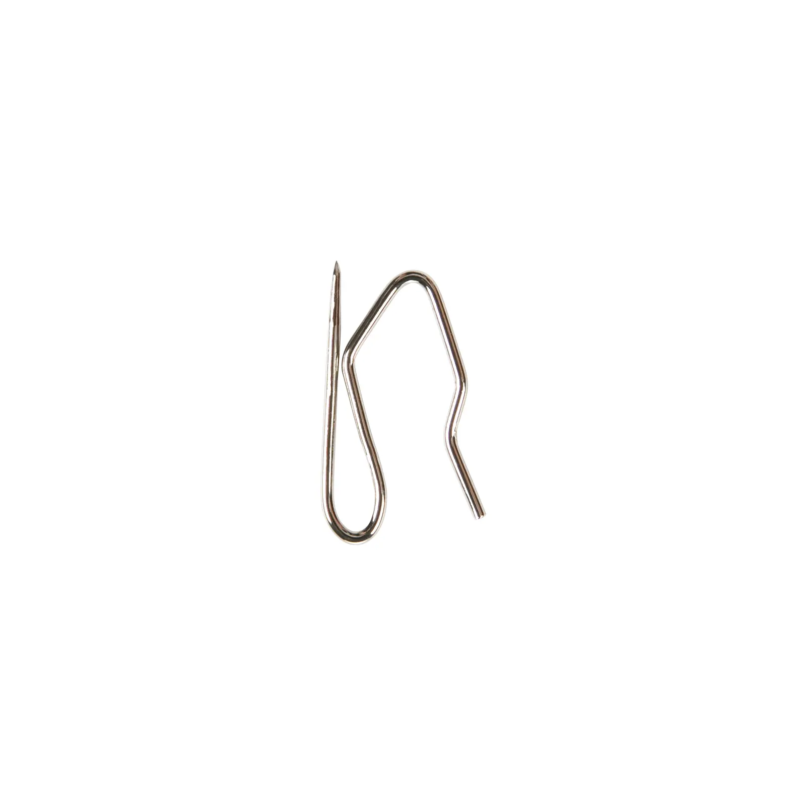 S-Shaped Metal Pin Hooks Heavy-Duty Drapery Pin Hooks Pack of 32 1 1/8 Inches Height for Shirring Tapes & Easy Installation on Traverse Rods