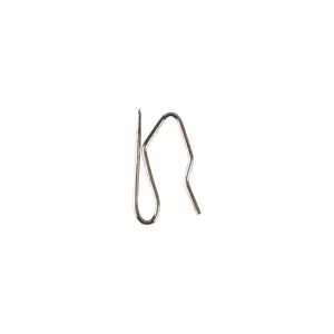 S-Shaped Metal Pin Hooks Heavy-Duty Drapery Pin Hooks Pack of 32 1 1/8 Inches Height for Shirring Tapes & Easy Installation on Traverse Rods