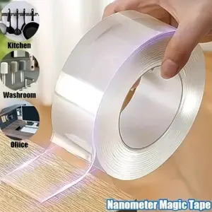 Nano Double-Sided Heavy Duty Tape – 10ft Removable Clear Mounting Tape for Wall, Carpet, Rug & DIY – Strong, Washable, Traceless Adhesive, summerwins