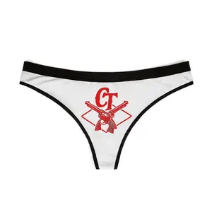 Red Revolver CT logo thong | Women's thong underwear
