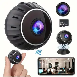 Smart Home Camera, Wireless WiFi Monitoring, Abs Material, Rechargeable Lithium Polymer Battery, Remote Viewing Via APP, Office & Indoor Use, Home Security Camera
