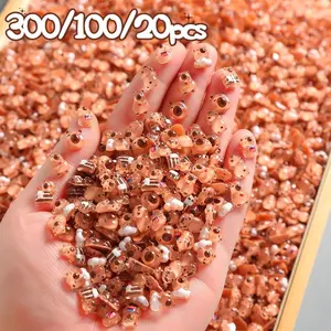 Mini Capybara Resin Beads, 300/100/20pcs, Beads Charms, Bead Assortment, Microcapybara Craft Supplies, Fairy Garden Decor, Dollhouse Miniatures, DIY Art Projects