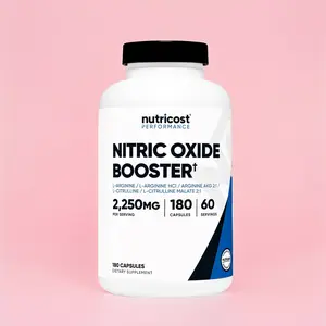 Nutricost Nitric Oxide Booster 2250mg 180 Capsules 750mg Per Capsule 60 Servings Gluten Free Non-GMO Made in USA