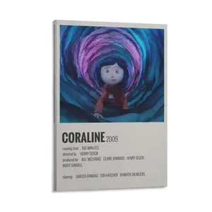 Polaroid Film Posters Coraline Poster Canvas Art Poster Canvas Wall Art For Bedroom Decor Bar Office Room Decor Gift