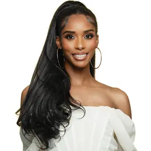 Bobbi Boss Miss Origin Tressup Human Hair Blend Drawstring Ponytail - KINKY BLOW OUT 24
