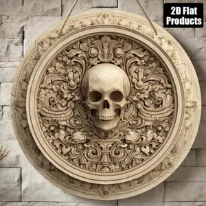 1PC 2D Plane, Round en Decorative Sign, Modern Female Theme, Suitable for Bars, Kitchens, Coffee Shops, Home Living Rooms, Office Decorations, Home Decorations, Autumn, Halloween, Christmas, Holiday Gifts, 8x8inch