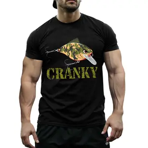 Crankbait Fishing Lure Graphic Tee for Anglers, Soft Cotton Blend Fishing Shirt for Bass Fishing Weekend, Tackle Box Ready Humor Fishing Gift for Men