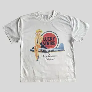 Lucky Strike Retro Shirt, Vintage 90s Y2K Racing Aesthetic Tee, Retro Motorsport Graphic Shirt