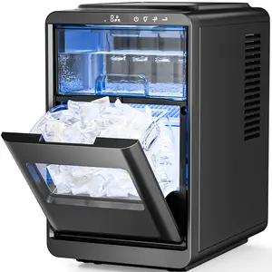 Antarctic Star Crescent Ice Maker,Countertop Ice Maker with Portable Crescent Ice,27 Lbs/24H,16Pcs in 15Mins,Self-Cleaning,for Home/Kitchen/Office/Party