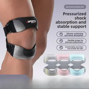 Breathable Silicone Patella Belt for Basketball, Running, Hiking | Knee Support Brace for Men & Women, Anti-Slip Sports Knee Strap