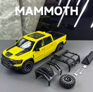 Dodge RAM 1:32 1000 TRX Mammoth Picku Alloy Car Model Sound and Light Pull Back Children's Toy Collectibles Birthday Gift