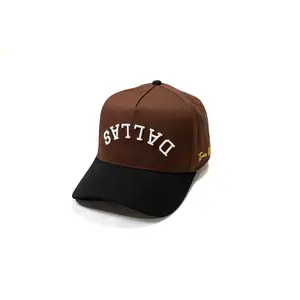 Precurved Dallas snapback - BLACK / BROWN