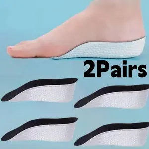 2 Pairs of Men'S and Women'S Height Increasing Insoles, Invisible Height Increasing Insoles Sports Shock Absorption Non Tiring