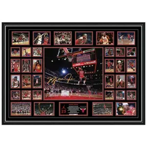Michael Jordan Oversize Frame Signed Limited Edition Memorabilia Frame