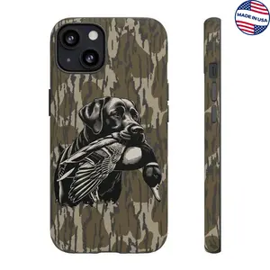 A Camouflage Jungle Phone Case For Duck Hunters, A Fun Drink Accessory, The Perfect Accessory For Hunting Enthusiasts