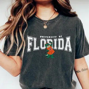 T-Shirt for Women - University of Florida Gator Mascot Alberta Design - Perfect gift for Gator Fans-Alberta shirt