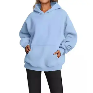Womens Oversized Hoodies Fleece Sweatshirts Long Sleeve Sweaters Pullover Fall Clothes with Pocket Springtok Womenswear Asian Tops Casual