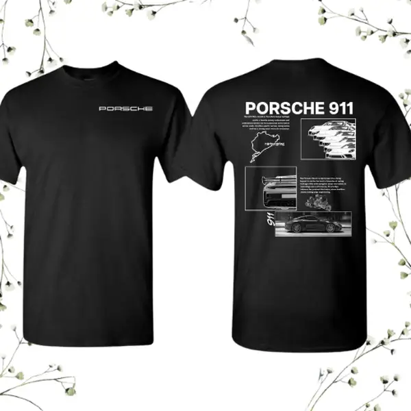 Porsche 911 Heritage Streetwear T-Shirt: Elevate Your Style with Comfort and Legendary Design Casual Cotton