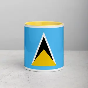 Saint Lucia Flag Ceramic Mug - Island Vibrance