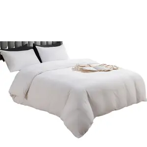 Solid color brushed four-piece bedding set with pillowcases and duvet cover, simple three-piece bedding set Luxury soft home seasonal bed All-Season Comforter Queen Cozy Sheet size