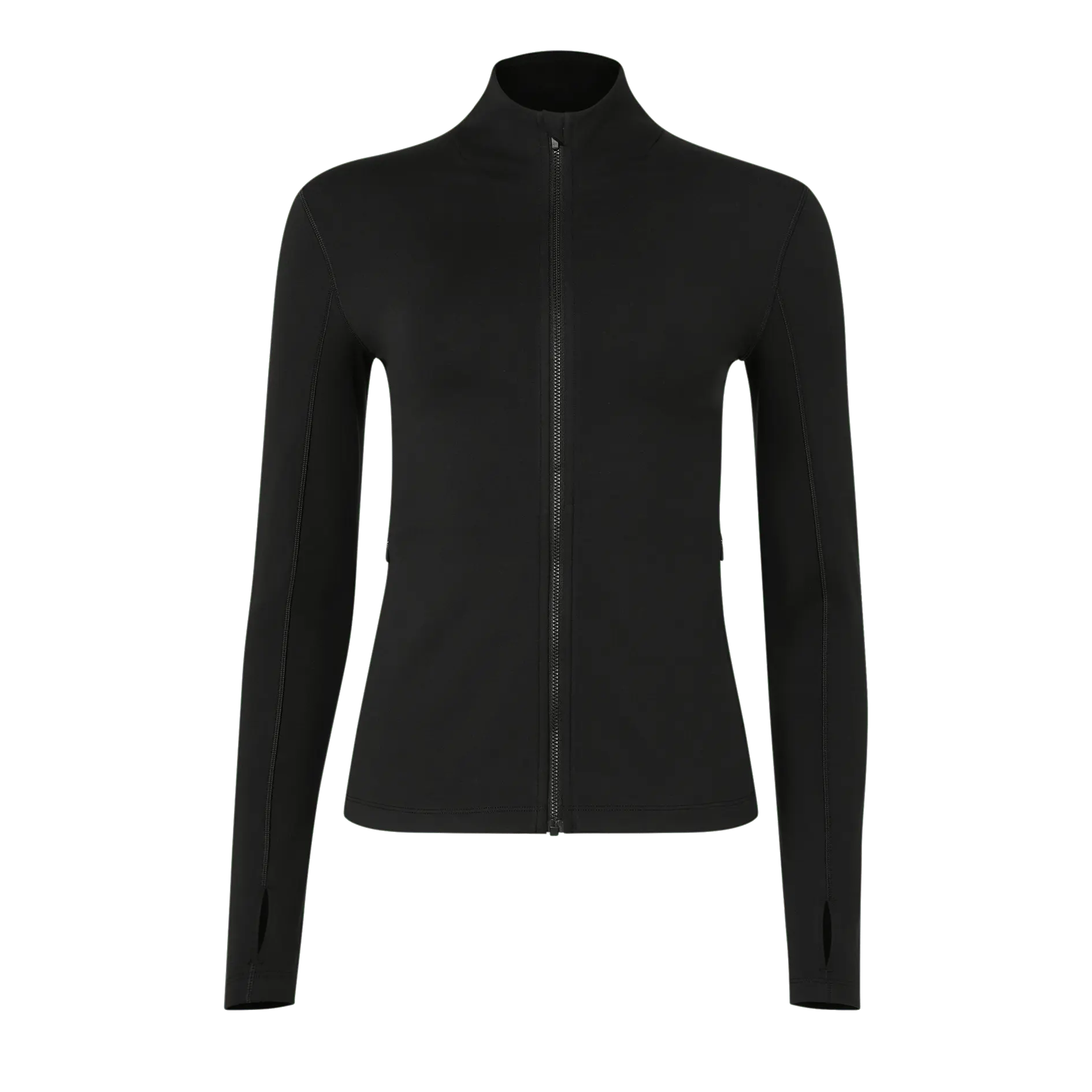 NOBULL Women's Matte Zip-Up Jacket in Black NOBULL Women's Matte Zip-Up Jacket in Black