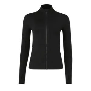 NOBULL Women's Matte Zip-Up Jacket in Black