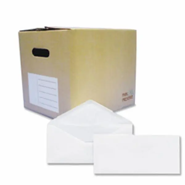 Quality Park Products QUA90020B No. 10 Regular Envelopes - 24 lb. White Wove Paper - Gummed Flap - 1000-ct - Ideal for Everyday Mailings