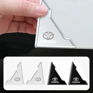 4Pcs Car Door Corner Anti-collision Covers, Transparent Silicone Protector, Anti-Scratch Stickers, Universal Car Sticker For Toyota 86 Supra Prado Alphard Crown Vellfire RAV4 Highlander Camry Yaris