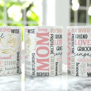 MOM 11oz Coffee Mug, 15oz Coffee Mug, Pink Mom Cup, 11oz & 15oz, Personalized Gifts, Birthday Gifts, Trend
