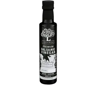 Greek Balsamic Vinegar - Organic - NonGMO - Gluten Free - Paleo - Gourmet - Thick - Rich - No Added Sugars - Classic Barrel Aged Balsamic Vinegar