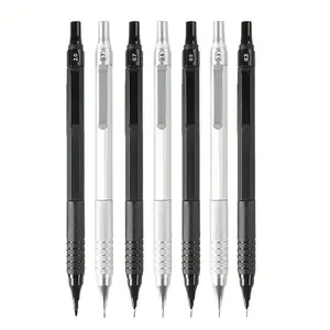 0.3/0.5/0.7/0.9/2.0mm Mechanical Pencil, 1 Count Low Center Of Gravity Metal Drawing Pencil, Office School Writing Art Supplies, Mechanical Drawing Pencils