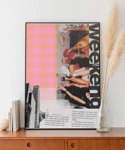 New York City Retro Art Print Trendy Collage Poster