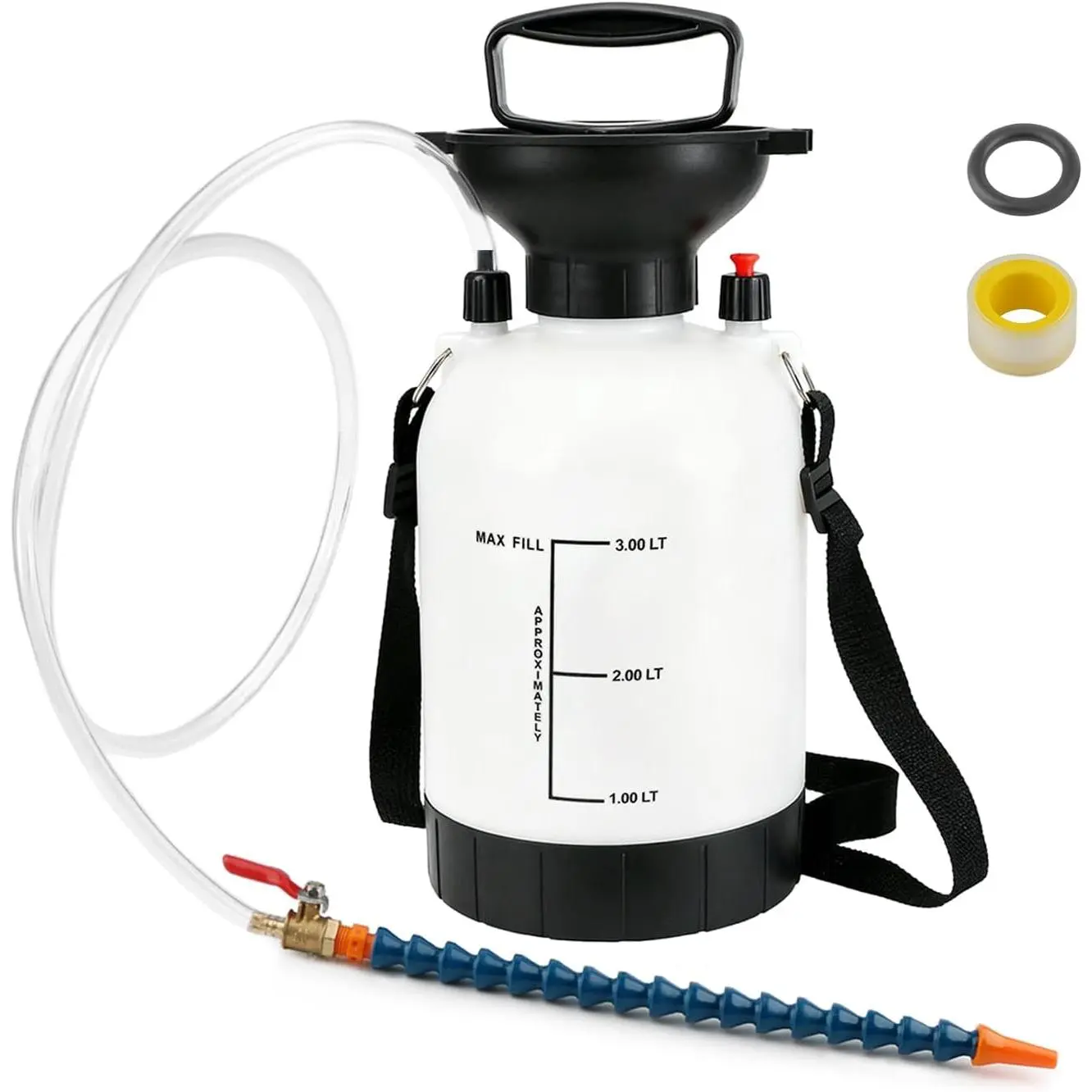 3L Transmission Fluid Pump, Car Transmission Fluid Hand Pump, Transmission Oil Pump, for Automotive Trucks Marine Engines, Teflon Tape & Gloves