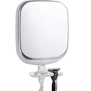TAILI Shower Mirror Fogless for Shaving, Anti Fog Shaving Mirror with Razor Holder NO-Drilling,Removable,Shatterproof & Waterproof,Wall Mounted Bathroom Accessories with Powerful Suction(White)