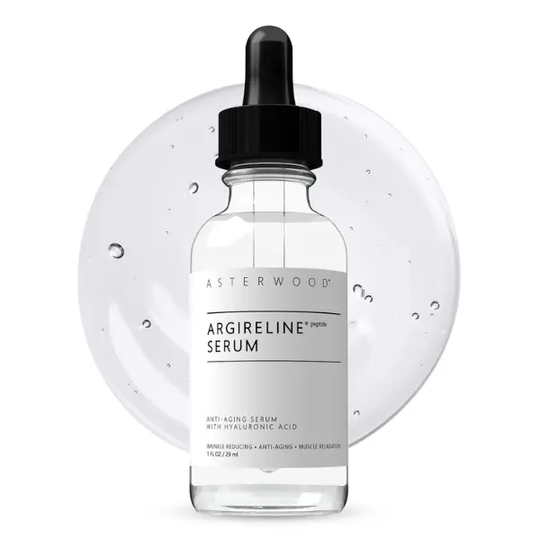 Argireline Peptide Serum - Acetyl Hexapeptide-8 + Hyaluronic Acid - Expression Line Face Serum, Hydrating, Firming - 1 Fl Oz