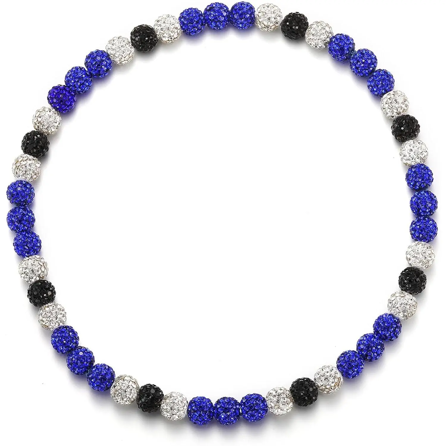 Black/White/Dark Blue