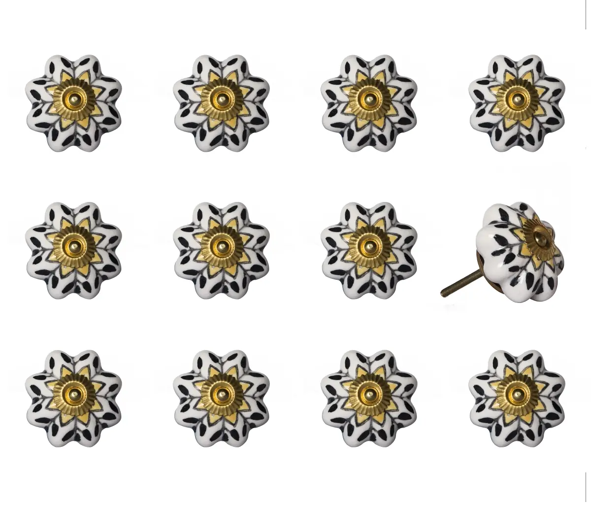 Knob-It 676685032843 Home Decor Classic Cabinet & Drawer Knobs 12-Piece K000028