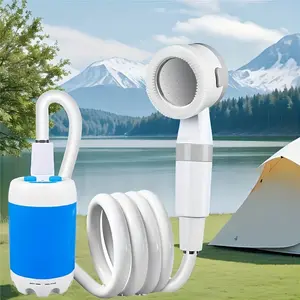 [Mobile Shower Pump] A Mobile Shower Pump for Cleaning And Motorcycles, Bathing While Hiking And Climbing, Camping at The Beach, Watering Vegetable Gardens, Irrigating Crops, Washing Pets, Maintaining Gardens During Holidays, Cleaning Yards