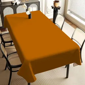 JIT 1pc 2D flat modern lemon yellow patterned rectangular tablecloth, suitable for kitchen, living room, and dining table, kitchen accessory, party, room & outdoor decorative tablecloth, a tablecloth gift for friends