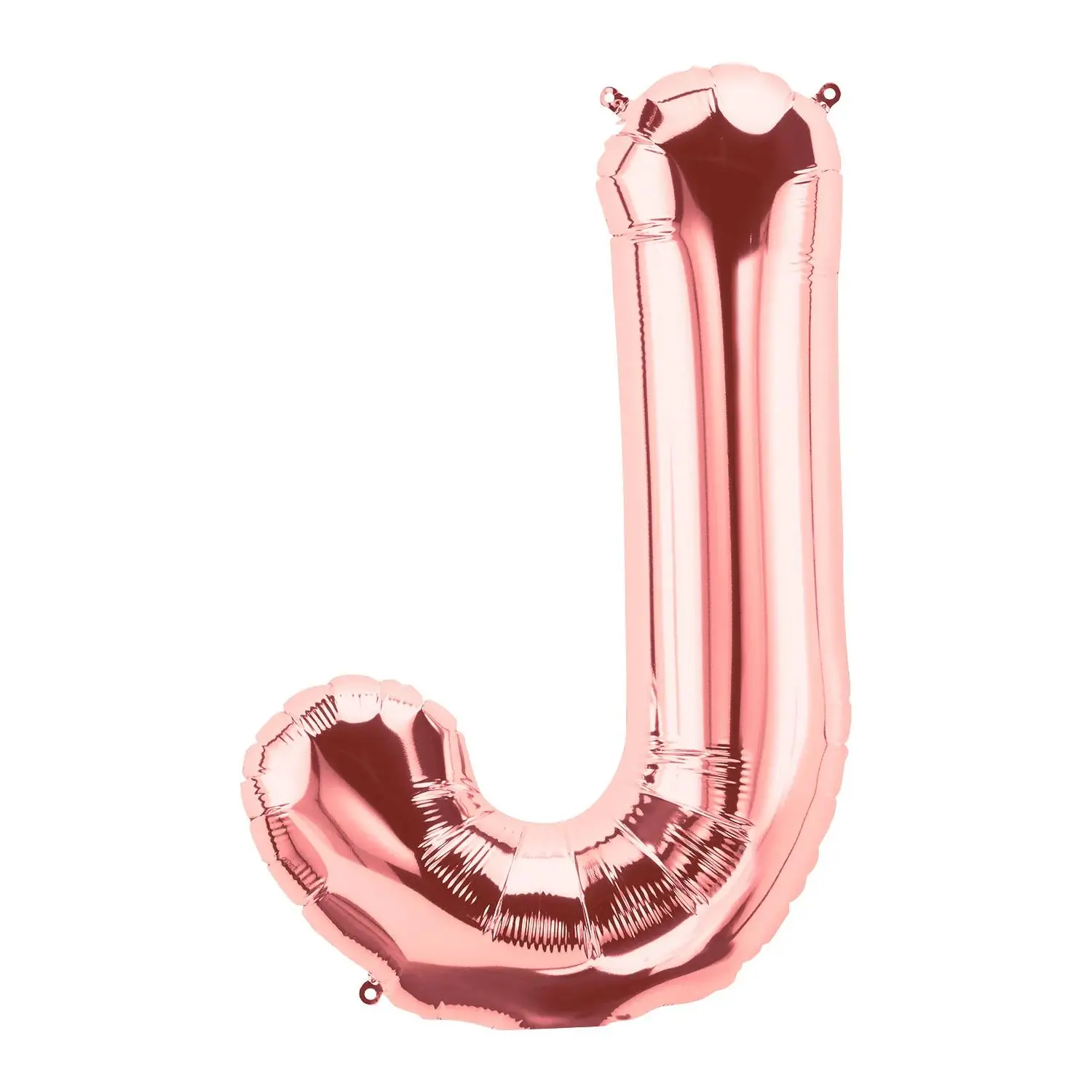 J -Shaped Rose Gold Letter 34" Mylar Balloon