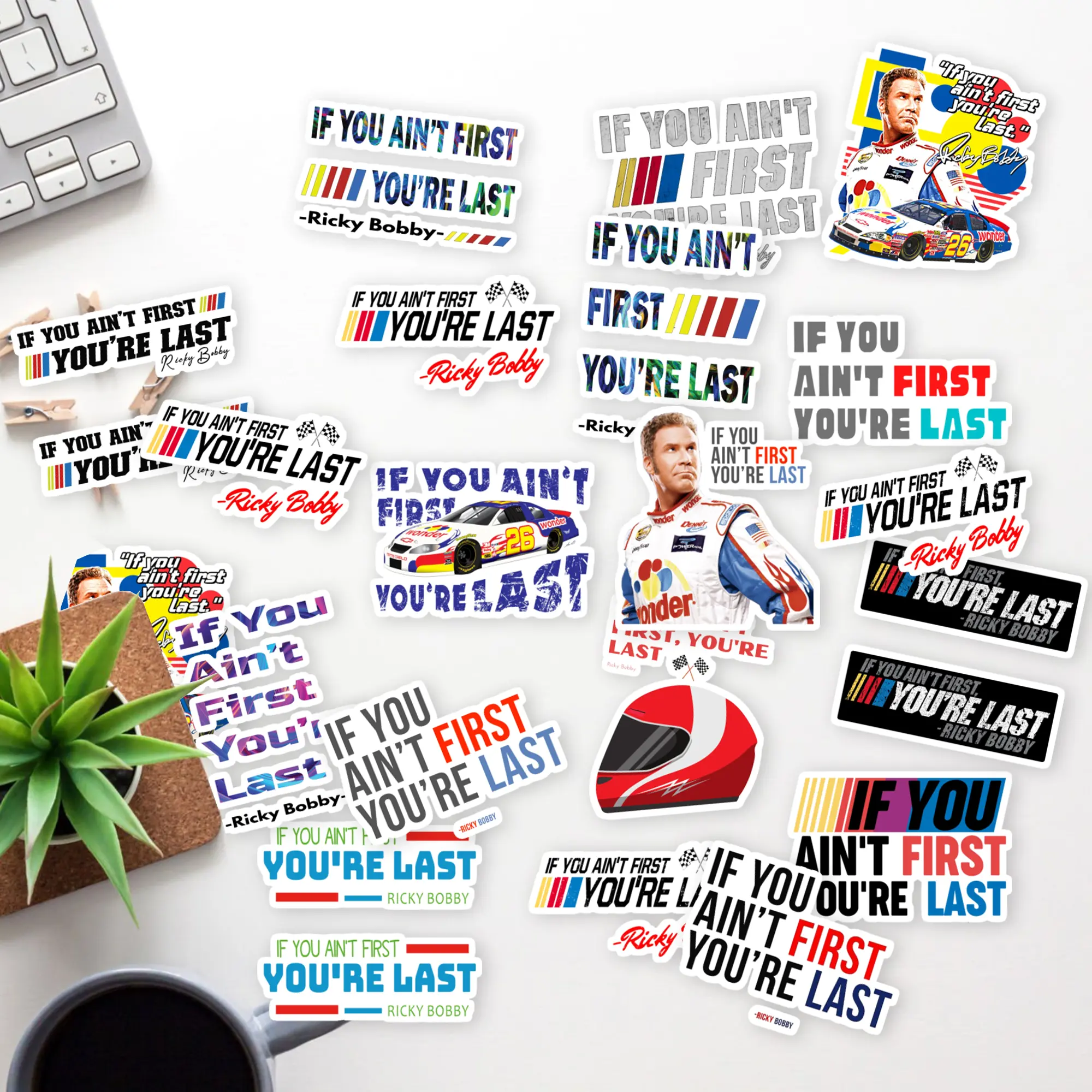 Stickers Pack 20 Pcs If Colorful You Car Ain't Bumper First, Waterproof You're Luggage Last Water - Guitar Ricky Laptop Bobby Vinyl Aesthetic Bike Bottle Skateboard