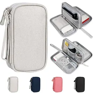 NEW Travel Organizer Bag Cable Storage Organizers Pouch Carry Case Portable Waterproof Single Layers Storage Bags For Cable Cord
