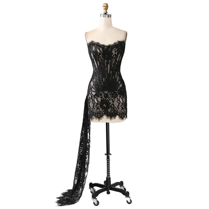 black lace graduation dress Black Lace Fit and Flare Evening Dress Size 2 / Other main image 0
