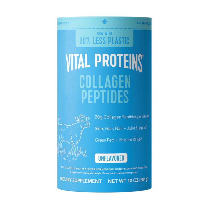 Vital Proteins Bovine Collagen Peptides Powder - Unflavored, 0 Sugar, 10 oz Adult Supplement for Hair Wellness, Joint & Bone Support, Mixes in Hot/Cold