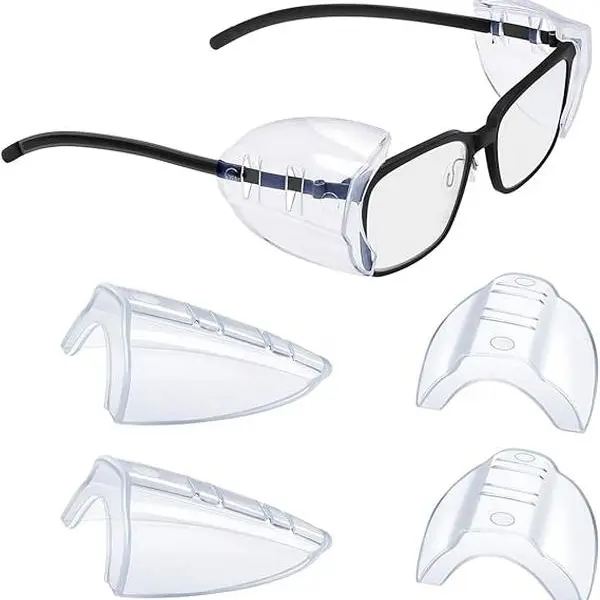 2 Pairs Glasses Side Shields For Eyeglasses,Side Shields For Prescription Glasses Protective Eyewear Eyewear Experience