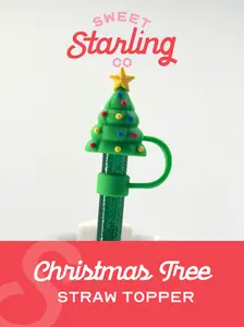 Christmas Tree Straw Topper