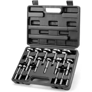 Forstner Bit Set - 16 count Forstner Drill Bits Set for , Auger Opener Round Shank Drilling  Tool for Woodworking