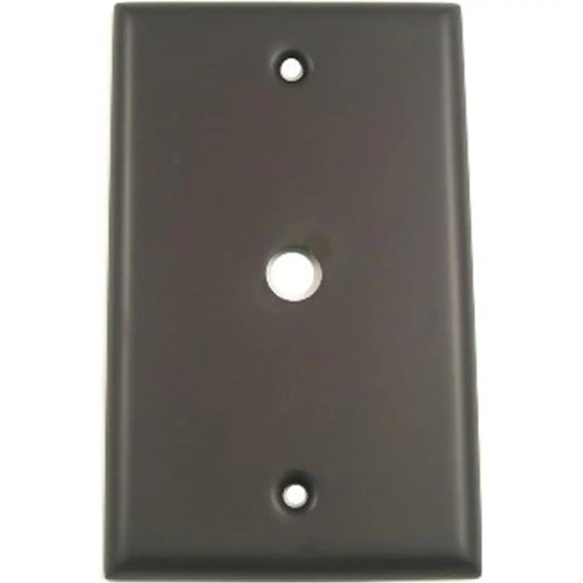 212 MAIN Single Cable Switch Plate, Oil Rubbed Bronze, Die-Cast Brass, Rustic Finish