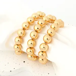 3-Piece Adjustable Beaded Bracelet Set – 10mm Slide Beads for Men and Women